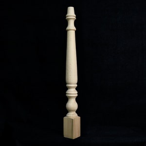 Farmhouse Wood Table Leg, Custom Wood Leg, Turned Leg, Dining Table Leg Wood, Leg for Tables, Legs For Coffee Tables