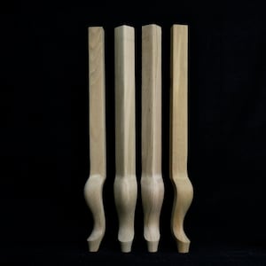 Set of 4 Kitchen Wood Table Legs Minimalist style legs Wood Bench legs Mid Century Style Wooden Table Legs New Home Gifts Custom