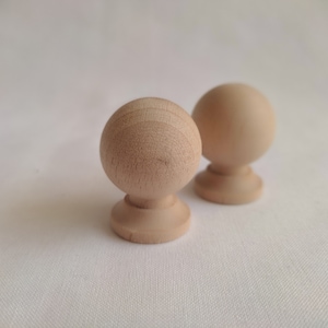 Wooden Knobs for Drawer, Drawer Deco Beech Wood Knobs, Round Wood Knobs, Wood Drawer Knob, Round Gift for Dad