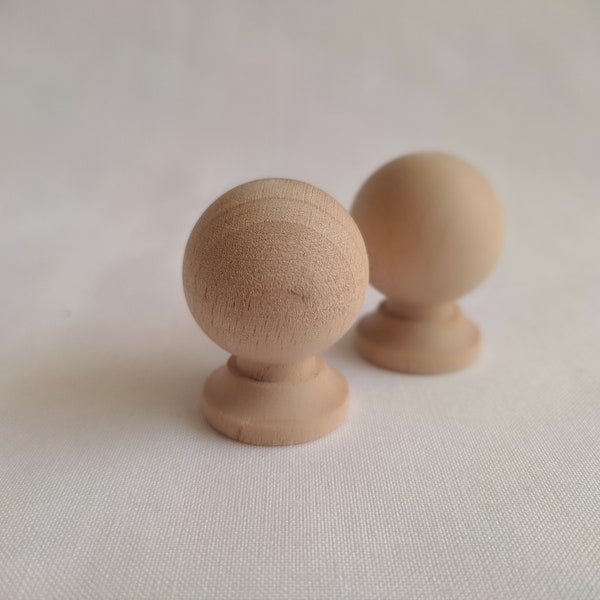 Wooden Knobs for Drawer, Drawer Deco Beech Wood Knobs, Round Wood Knobs, Wood Drawer Knob, Round Gift for Dad