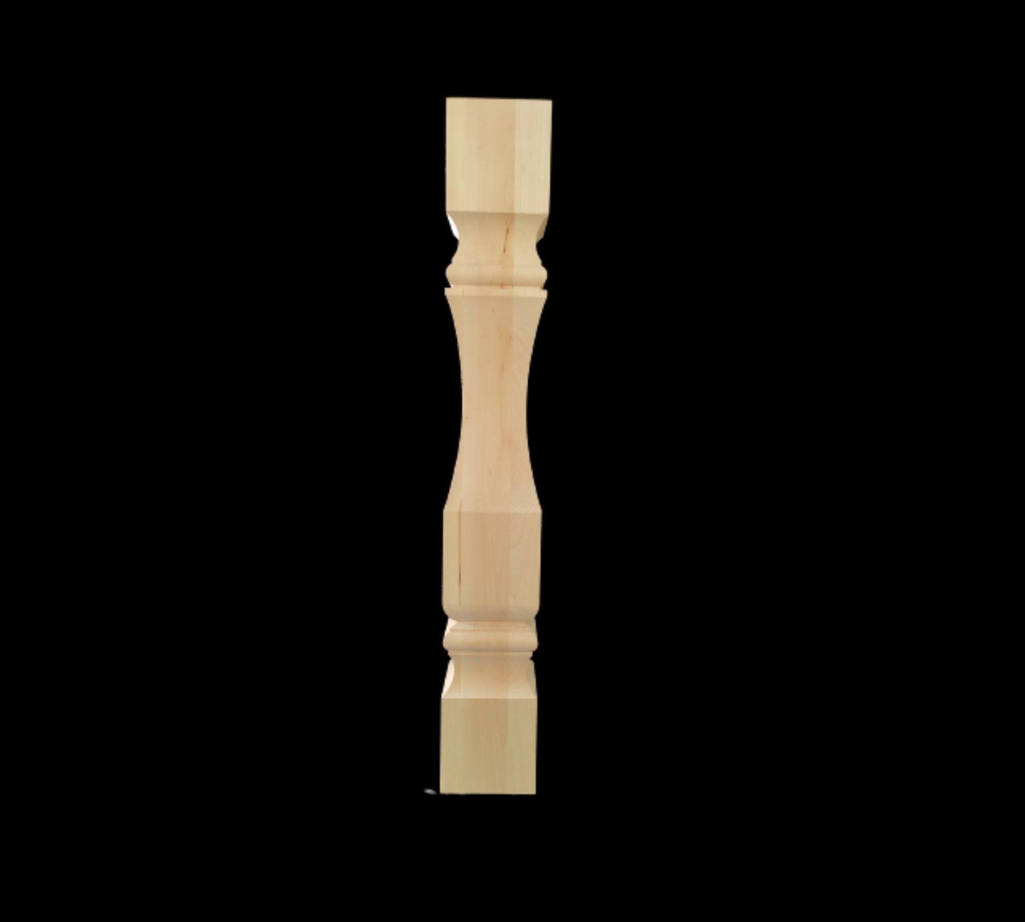 Henning Island Leg - 34 1/2" Tall X 3 1/2" Wide - Highland Manor Wood
