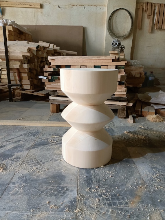 Aesthetic Wooden Coffee Side Table Modern Minimal Side Table