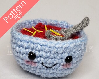 Crochet Pattern Bowl of Soup Plush Toy PDF