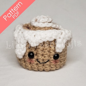 Crochet Pattern Cinnamon Roll Plush Toy PDF