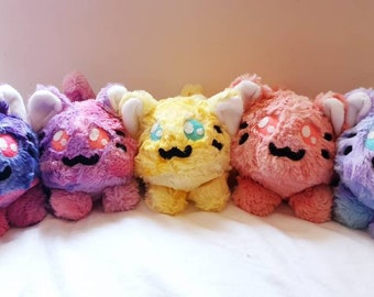 Extra Fluffy cat plushies! Available in 9 Flavors!