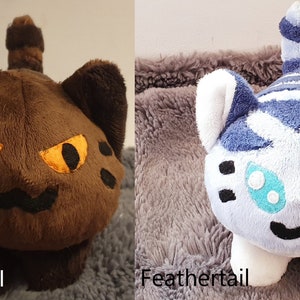 Warrior cats inspired beanie plushies Mapleshade, Snowtuft and Ivypool Customs available image 6