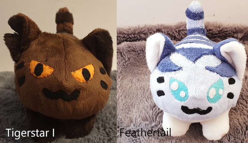 Warrior cats inspired beanie plushies Mapleshade, Snowtuft and Ivypool Customs available image 6