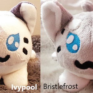 Warrior cats inspired beanie plushies Mapleshade, Snowtuft and Ivypool Customs available image 9