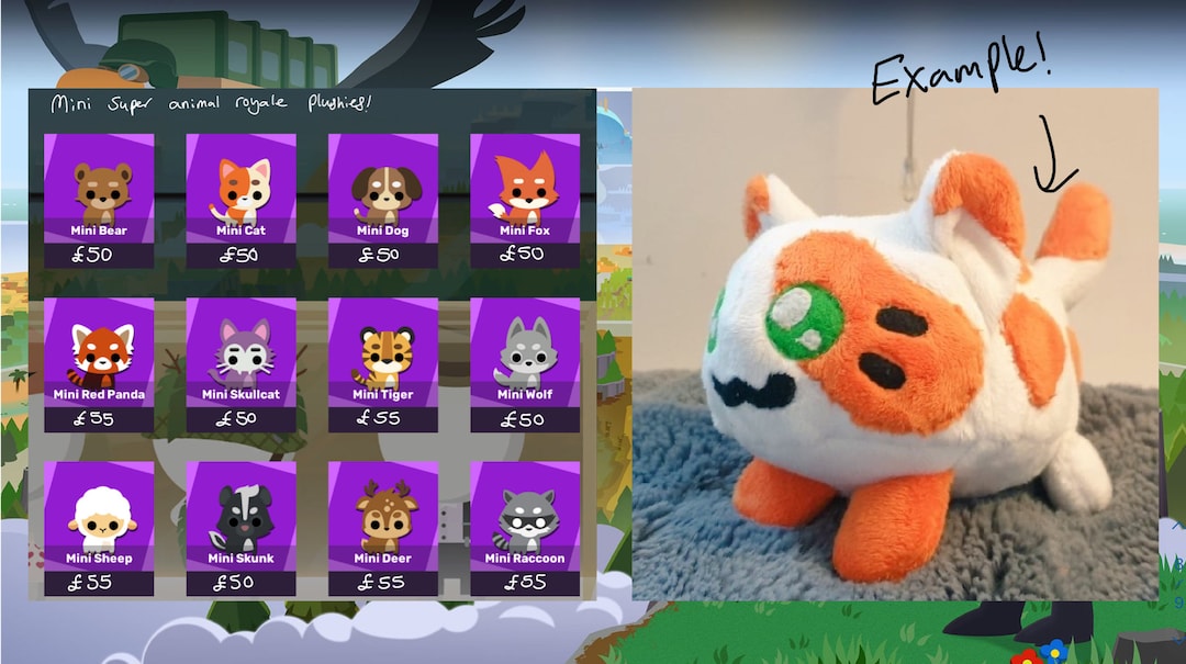 Super Animal Royale Beanie Plushies Etsy