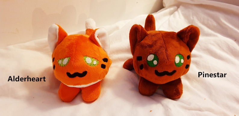 Warrior cats inspired beanie plushies Mapleshade, Snowtuft and Ivypool Customs available image 4