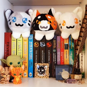 Warrior cats inspired beanie plushies Mapleshade, Snowtuft and Ivypool (Customs available!)