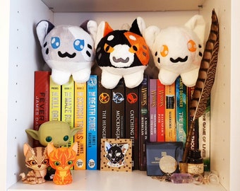 Warrior cats inspired beanie plushies Mapleshade, Snowtuft and Ivypool (Customs available!)