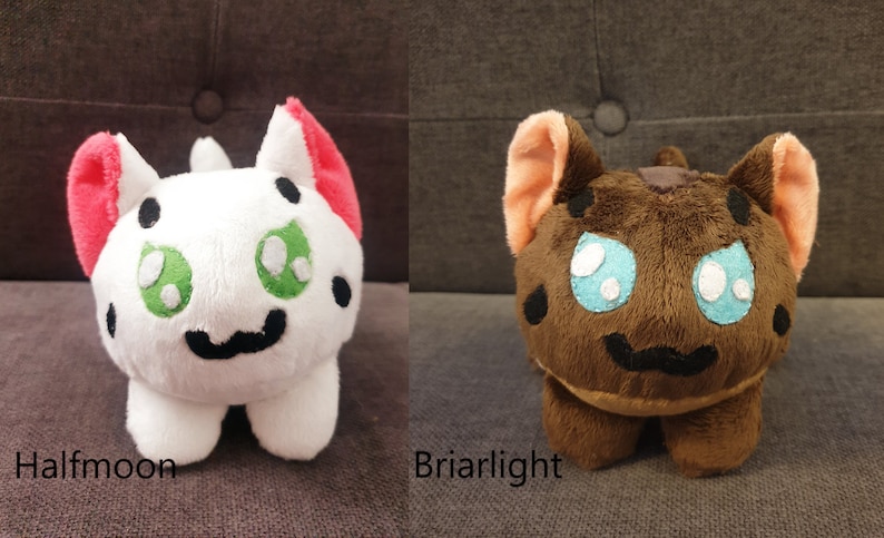 Warrior cats inspired beanie plushies Mapleshade, Snowtuft and Ivypool Customs available image 10