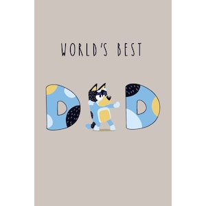 Carte d'anniversaire Bluey Dad