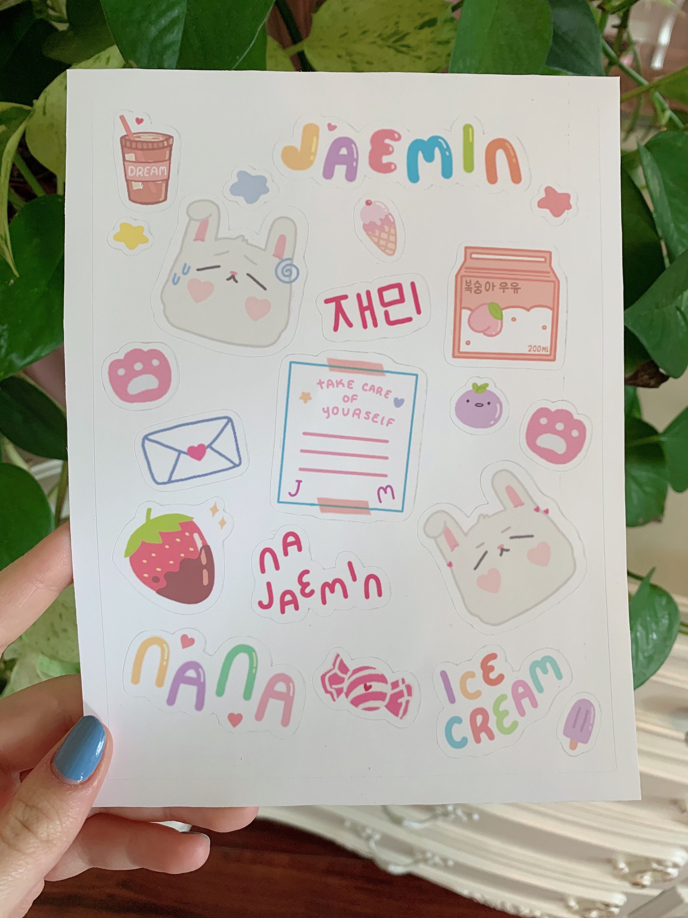 nct dream sticker sheets 7dream member sticker sheets etsy