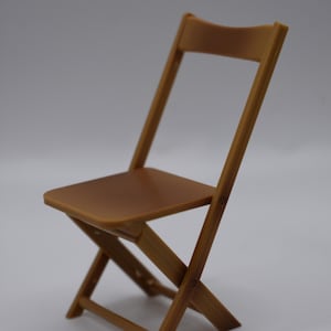 Miniature Folding Chair: Japanese Design Dollhouse Furniture