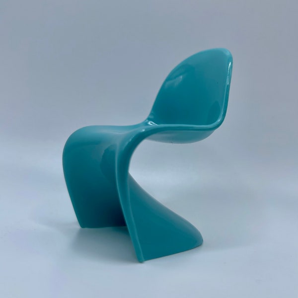 1:12 Scale Miniature MCM Chair - Design Interior Collection Designer's Chair Volume.1 Panton Chair by Verner Panton No. 4 - Mid Century Mod