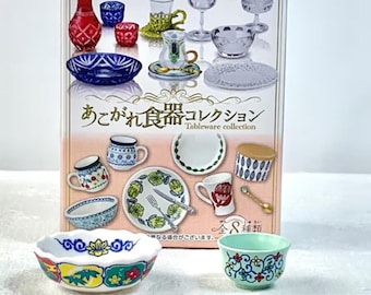 1:6 Scale Re-ment Japanese Miniature Set, Set #8, Japanese Style, Mini Plates