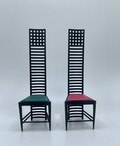 1:12 Scale Miniature MCM Chair Mid Century Modern, High Back Style Chair, Dollhouse Furniture, Italy 1960s Design, Doll Chair
