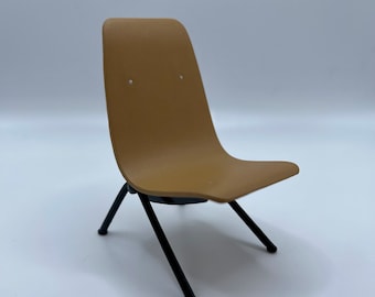 1:12 Scale Prouve Antony Chair Miniature -  Design Interior Collection Mid Century Modern MCM Mini Chair, Beige