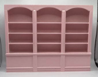 1:12 Scale Miniature Bookcase - Mid Century Modern Dollhouse Furniture