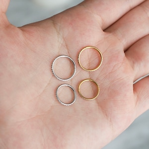 Dainty Conch Hoop, cerceau mince minimaliste, cerceau de cartilage, acier chirurgical 316, bijoux piercing, minimaliste