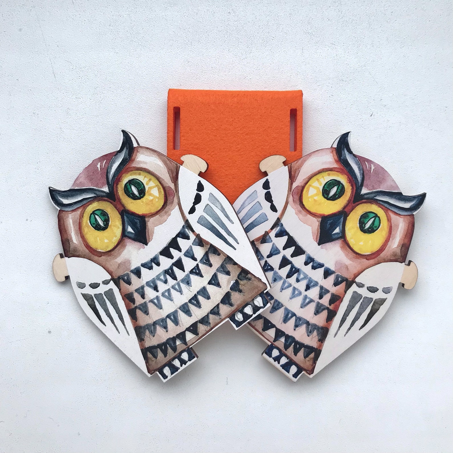 Cozy owl pen pencil holder for desk cute office supplies from Etsy