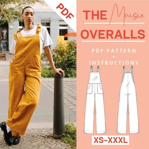 Overalls Sewing Pattern PDF | xs-xxxl| Instant Download | Overalls pattern | Sewing instructions | A4 US Letter