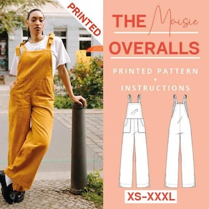 Overalls Printed Sewing Pattern | xs-xxxl | Paper pattern | Dungaree pattern | Sewing instructions | A0 pattern