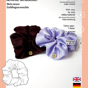 Scrunchie Digital PDF Sewing Pattern | Instant Download | Beginner ...