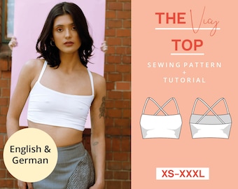 Summer Top Digital PDF Sewing Pattern | XS-XXXL |  Download | Beginner friendly | Easy and modern | With video tutorial