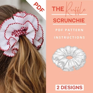 Rüschen Scrunchie für Nähanfänger | Einfaches Nähprojekt | The Ruffle Scrunchie JULIANA MARTEJEVS | XXL Scrunchie nähen