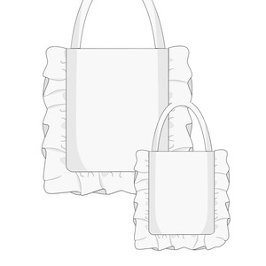 Bag With Ruffles Sewing Pattern PDF | Instant Download | Sewing ...