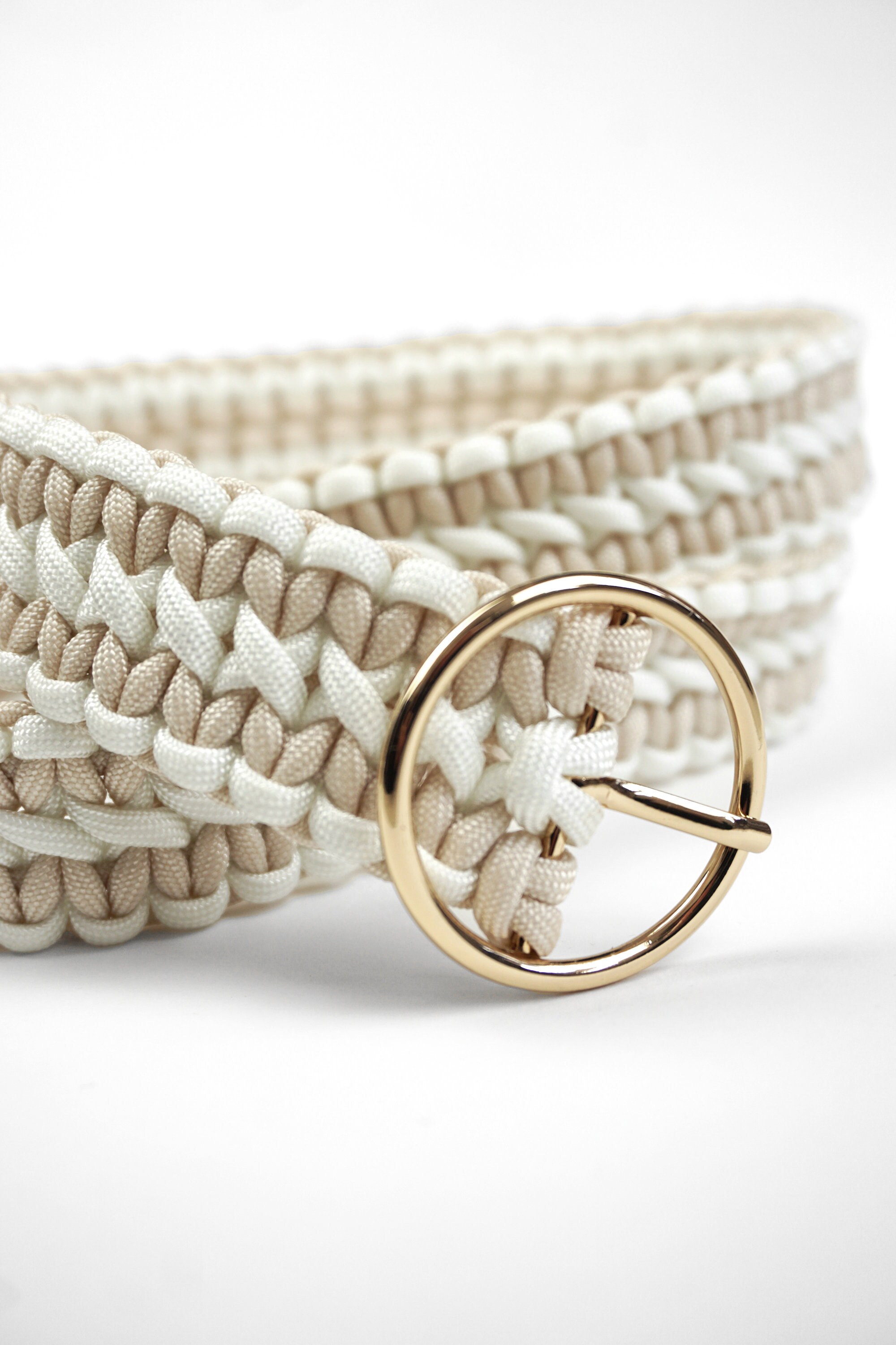 手作りマクラメベルト How To Make Macrame Belt DIY | マクラメ編みベルトの作り方
