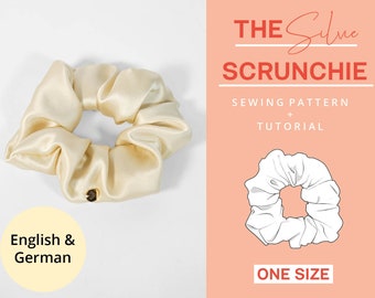 Scrunchie Digital PDF Sewing Pattern | Instant Download | Beginner friendly hairband | Easy and modern | With video tutorial | A4 Letter