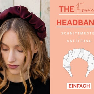 Scrunchie Headband Sewing Pattern Digital PDF | Instant Download | Beginner friendly | Easy and modern | With video tutorial | A4 Letter
