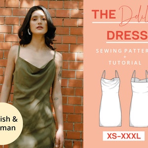 Summer Dress Digital PDF Sewing Pattern | XS-XXXL | Instant Download | Beginner friendly gilet | Easy and modern with video tutorial