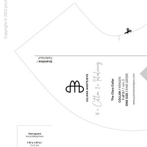 Collar Sewing Pattern PDF Collar With Ruffles and Bow, Easy Pattern for ...