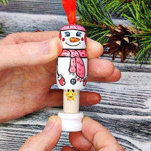 Funny Snowman Girl Ornament, Funny Christmas Gift, Surprise, Gift Exchange, White Elephant Gift, Secret Santa or Gag Gift, Christmas Prank