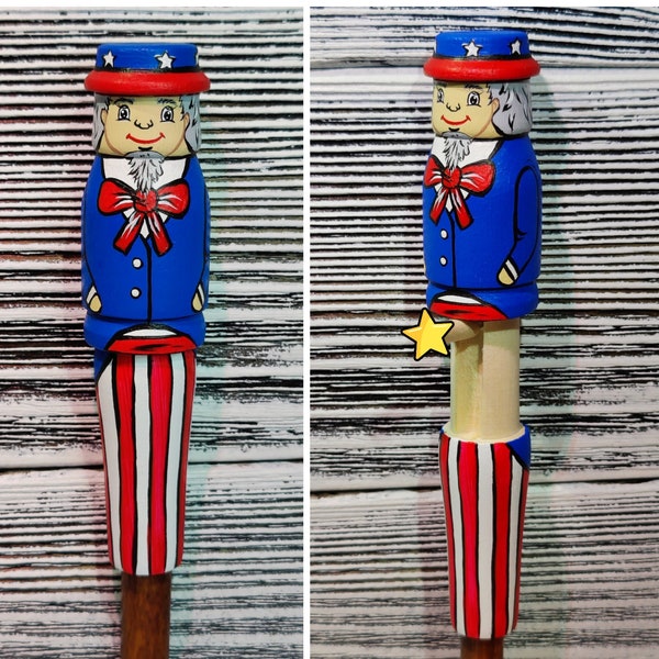 Ballpoint pen Prank - Uncle Sam shows Penis - Funny pen for coworkers - Funny Gift- White elephant - Secret santa - Gag Gift - Prank Gift