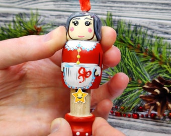 Funny Mrs Santa Claus, Christmas Ornament, Santa Ornament, Naughty Mrs Claus, Naked Santa, Funny Christmas Gift With a Surprise, Funny Gift
