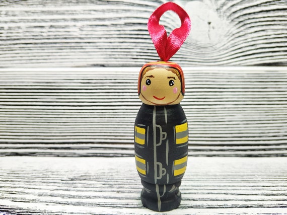 Christmas Firefighter Ornament, Funny Christmas Fireman Gift, Secret Santa Gift, Original gift, Firefighter Gift, Fireman Gift, Prank