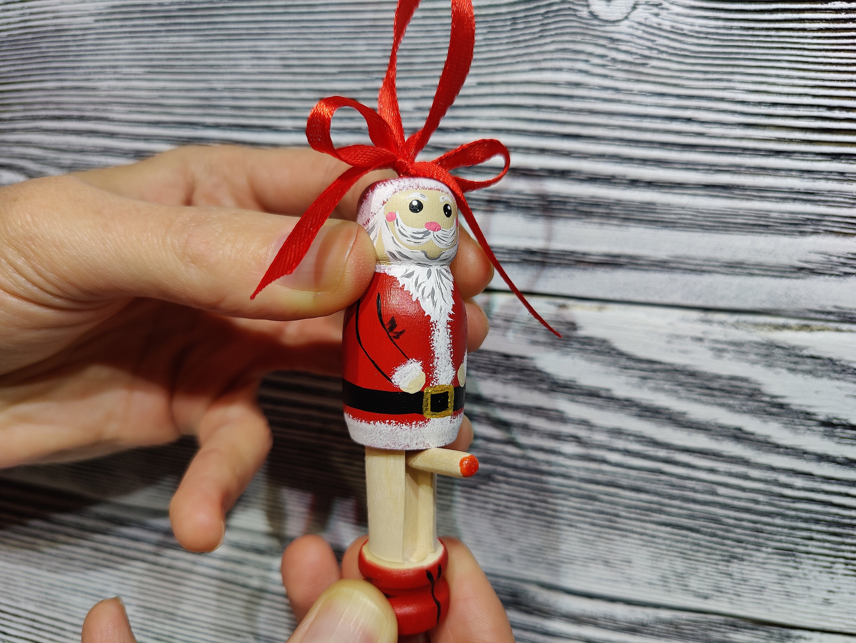 Christmas Naughty Santa Christmas Ornament Decorations 5CM