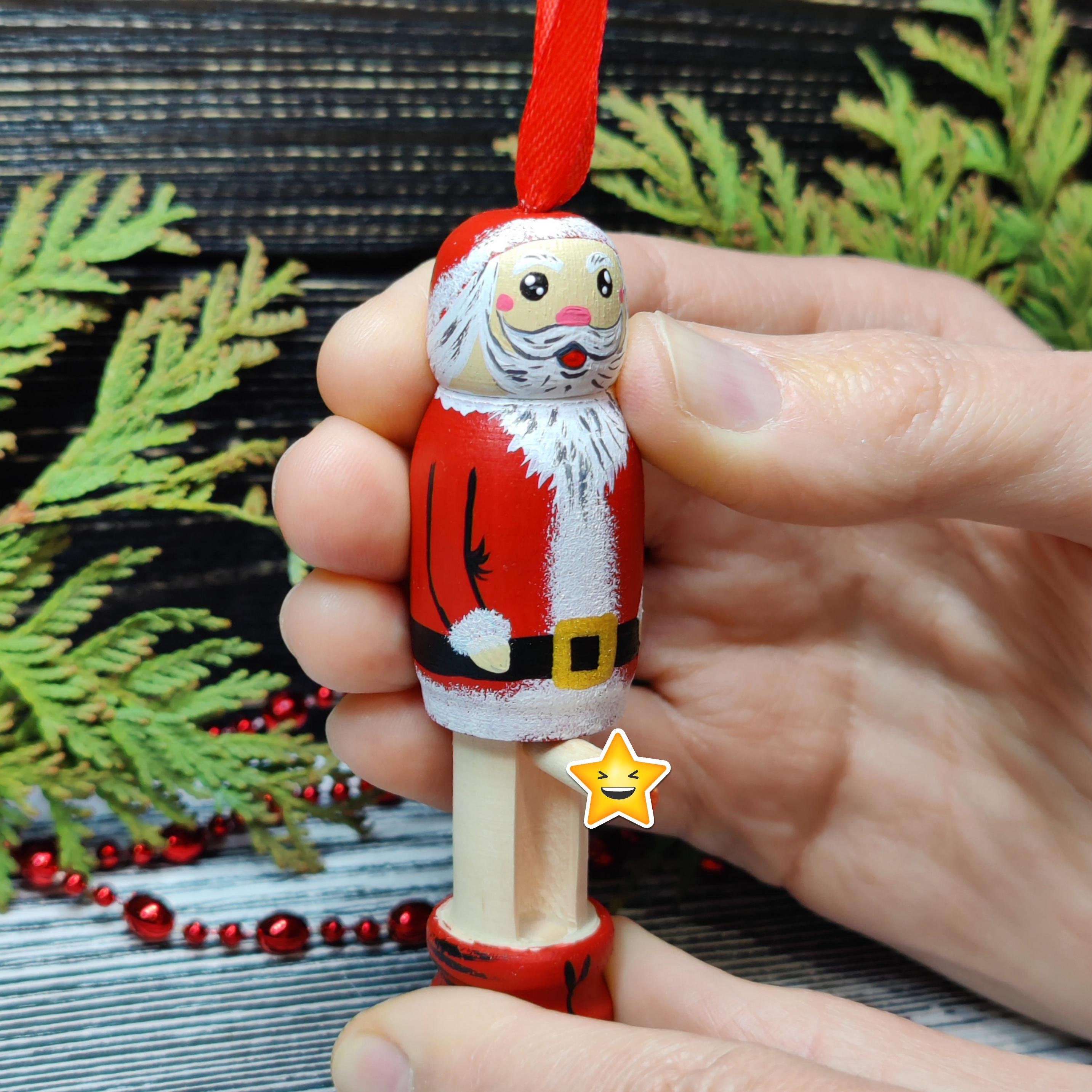 Funny Santa , Prank Gift  2024, The perfect gift for someone who has a sense of humor, He will laugh,  New Year's Prank, Funny Ornament