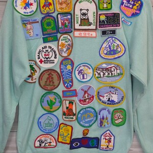 80er Jahre Girl Scout Sweatshirt Raglan klein Vintage Hanes Sweater Pullover Pullover Größe S Bild 7