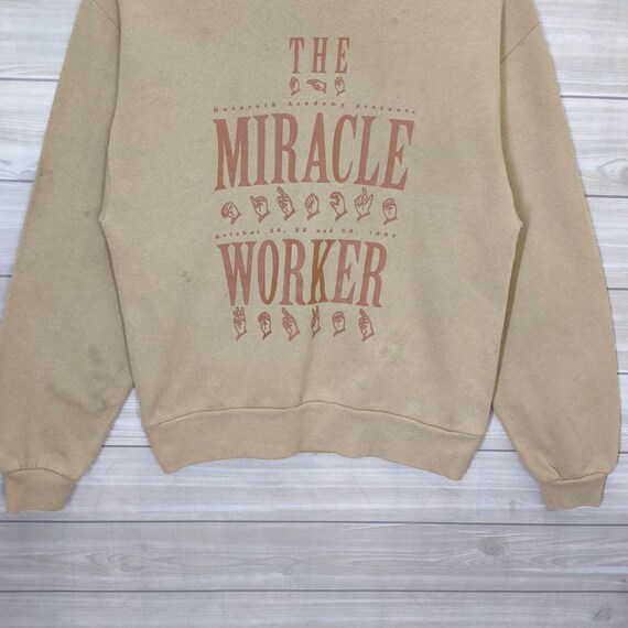 80s Crewneck Small Vintage Jerzees The Miracle Wo… - image 4