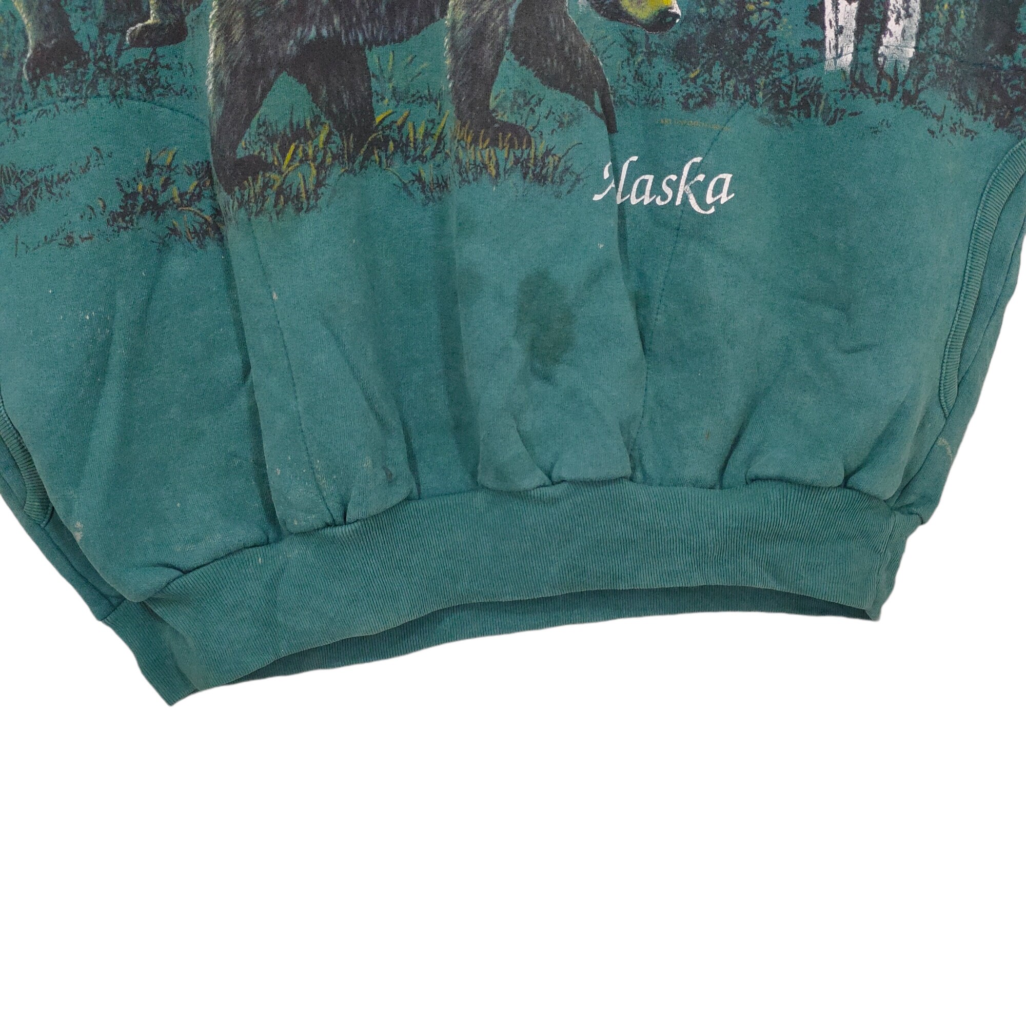 90s ART Unlimited Sportswear Alaska Sweatshirt Large Vintage Etsy