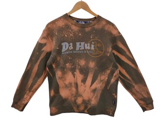 90s Acid Wash Da Hui Surfboard Sweatshirt Medium Vintage North Shore O'ahu Sweater Crewneck Size M