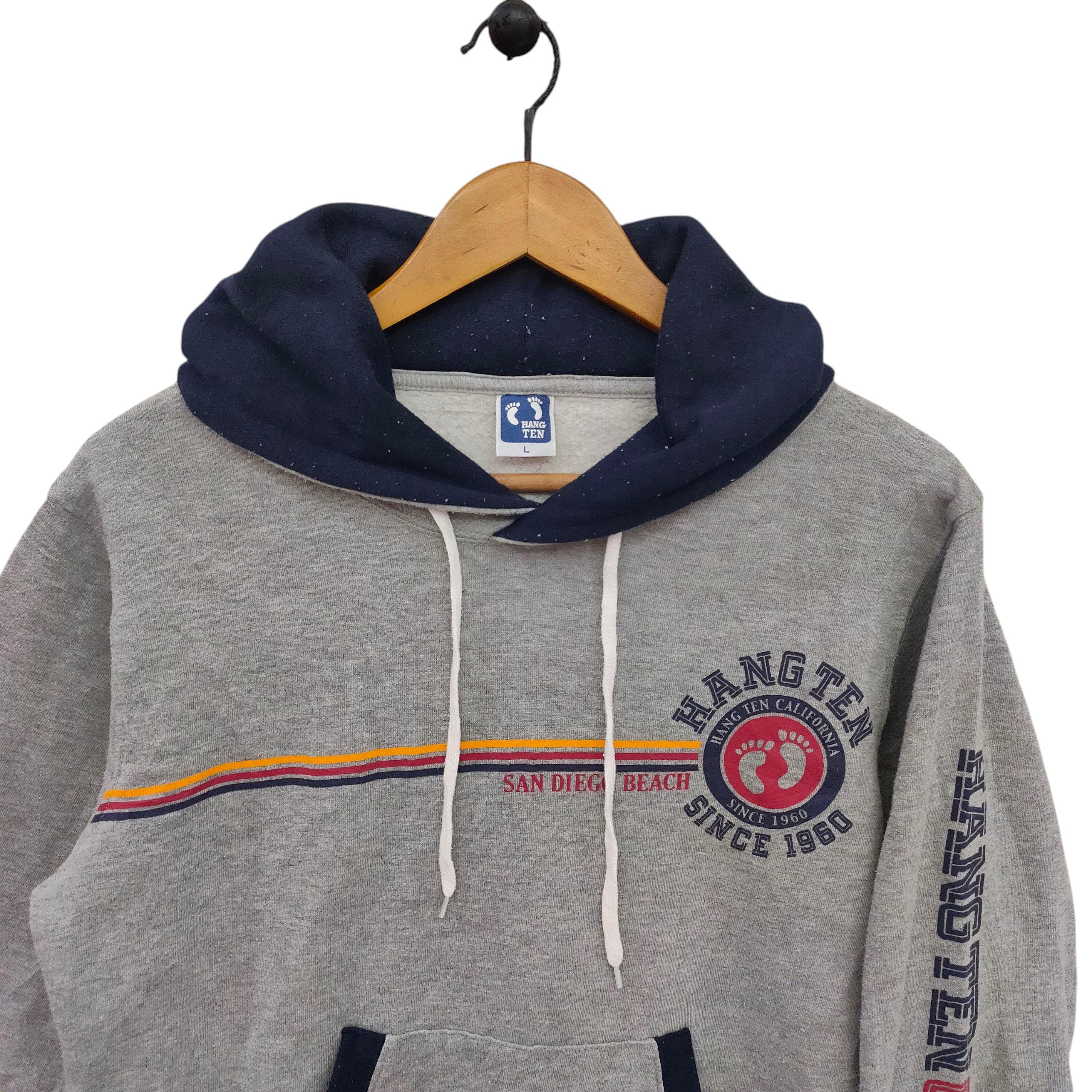 Vtg Hang Ten Hoodie Sweatshirt Vintage Hang Ten California Retro