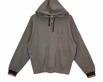 Vintage des années 90 Nike sweat à capuche pull moyen Nike sweat pull pull quart de zip pour homme taille M